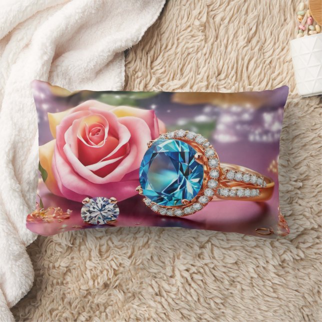 Flowers - Lumbar Pillow 13" x 21" (Blanket)
