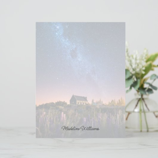 Flowers | Lupines Blooming Lake Tekapo New Zealand (Standing Front)