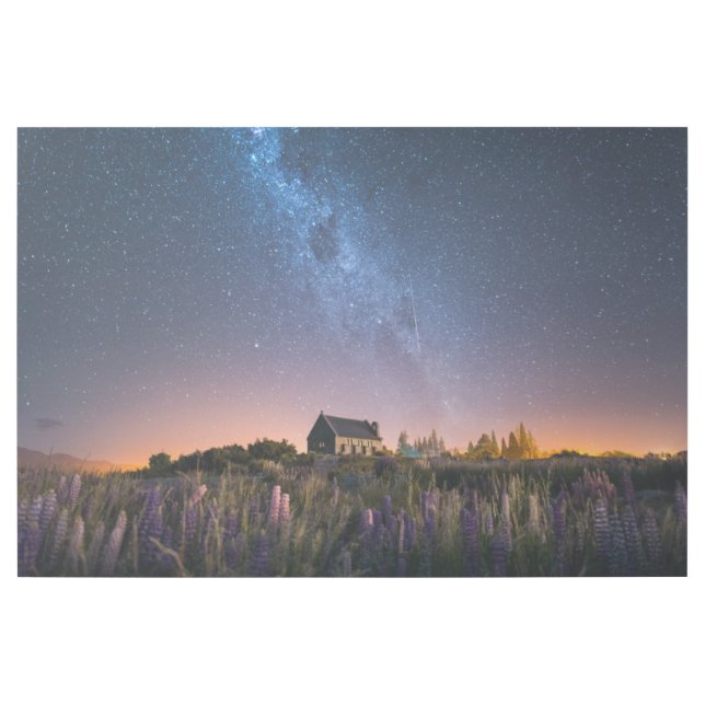 Flowers | Lupines Blooming Lake Tekapo New Zealand Gallery Wrap (Front)