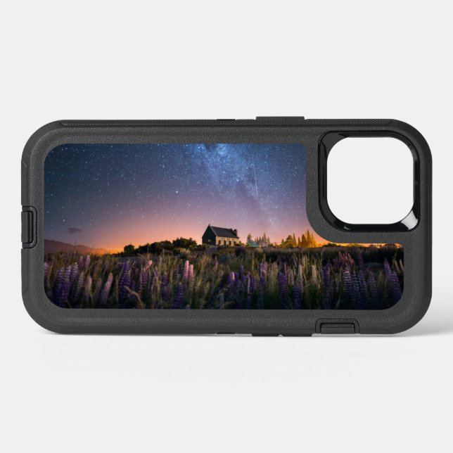 Flowers | Lupines Blooming Lake Tekapo New Zealand Otterbox iPhone Case (Back Horizontal)