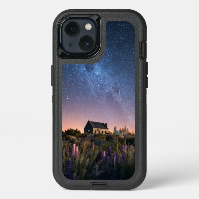 Flowers | Lupines Blooming Lake Tekapo New Zealand Otterbox iPhone Case (Back)