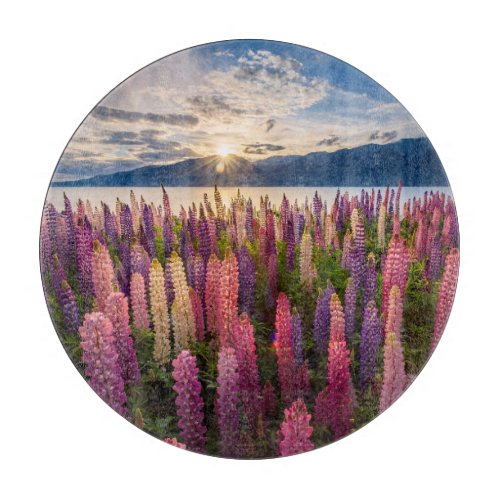 Flowers  Lupines New Zealand Cutting Board