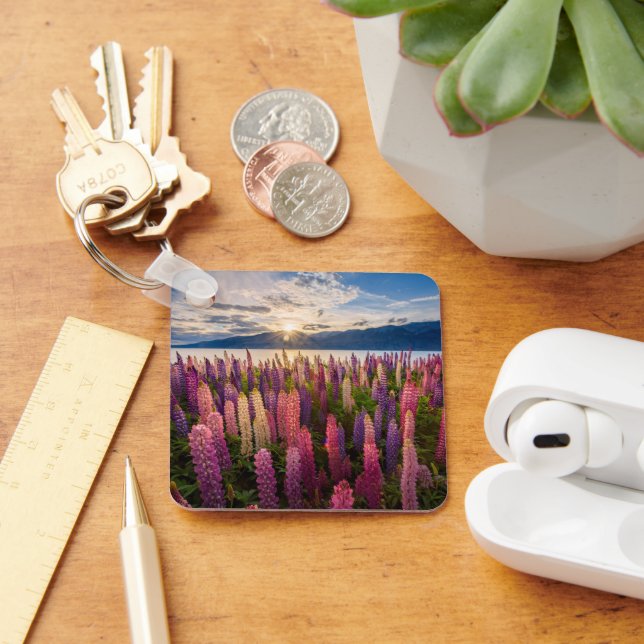 Flowers | Lupines New Zealand Keychain (Desk)