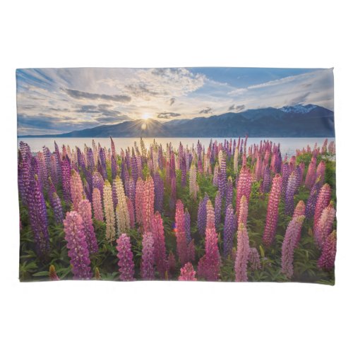 Flowers  Lupines New Zealand Pillow Case