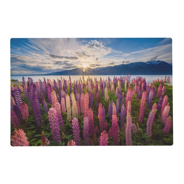 Flowers | Lupines New Zealand Placemat (Front)