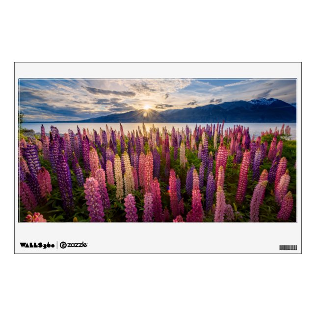 Flowers | Lupines New Zealand Wall Decal (Front)