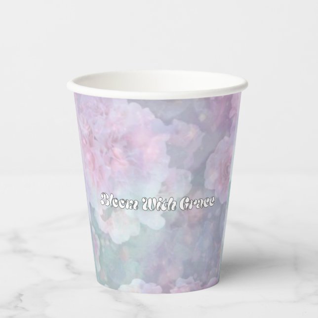 Flowers Magic Paper Cups (Front)