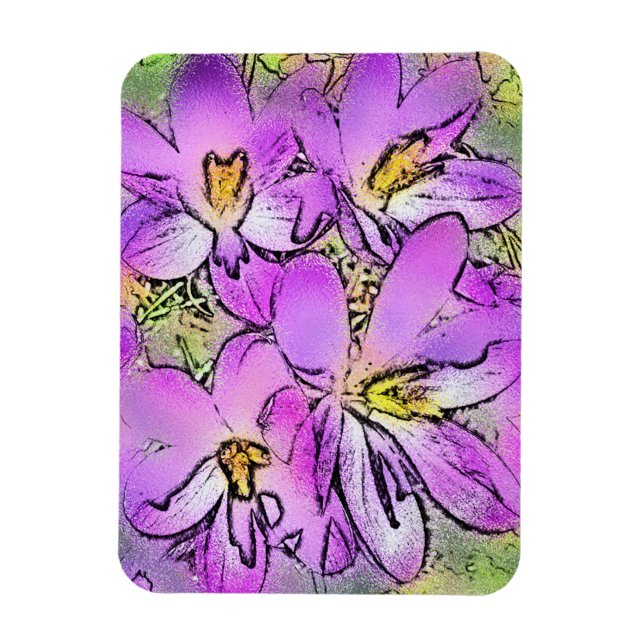 FLOWERS MAGNET (Vertical)