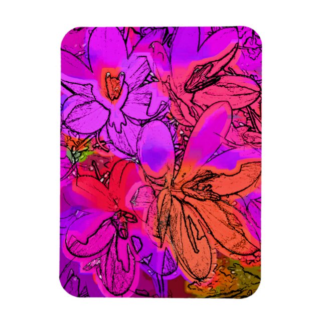 FLOWERS MAGNET (Vertical)
