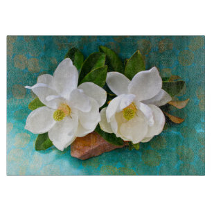 Flowers Magnolia Flower Cutting Board