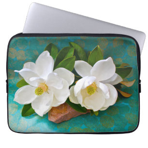 Flowers Magnolia Flower Laptop Sleeve