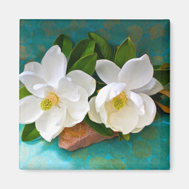 Flowers | Magnolia Flower Magnet (Front)