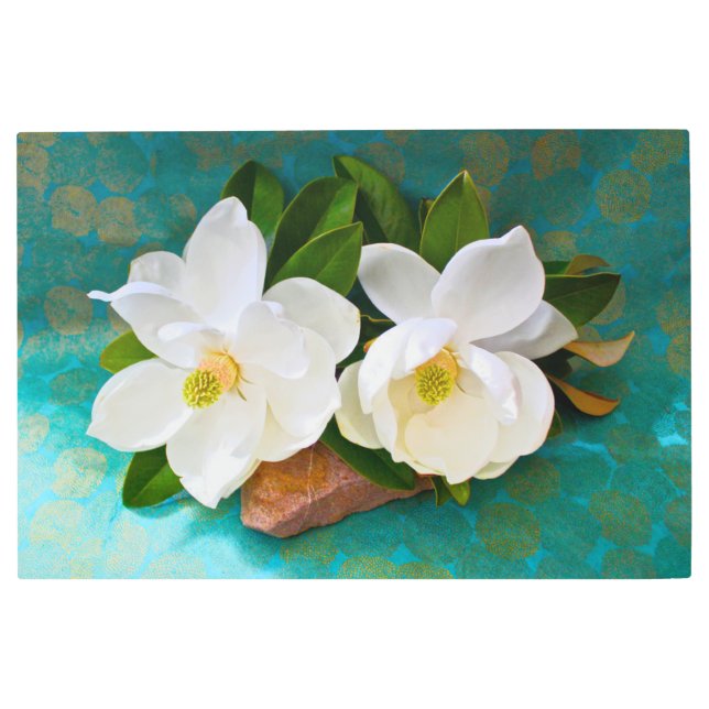 Flowers | Magnolia Flower Metal Print (Front)