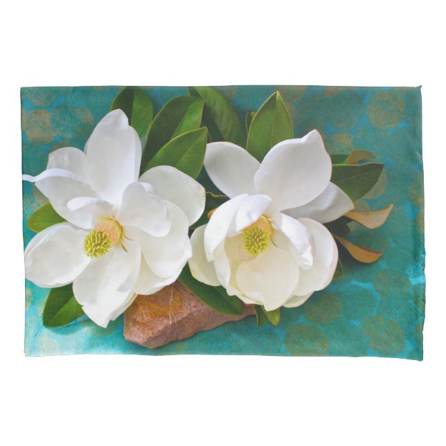 Flowers | Magnolia Flower Pillow Case (Front)