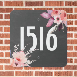 Flowers Make Your Own Personalized House Metal Sign