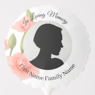 Flowers memorial balloon
