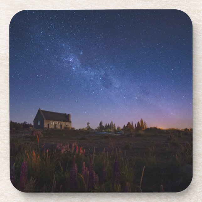 Flowers | Milky Way New Zealand Beverage Coaster (Front)