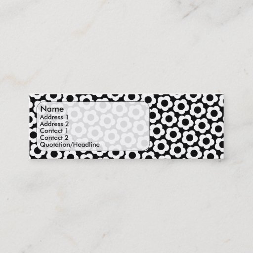Customizable flowers business card template