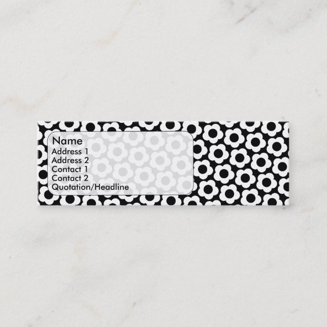 flowers mini business card (Front)