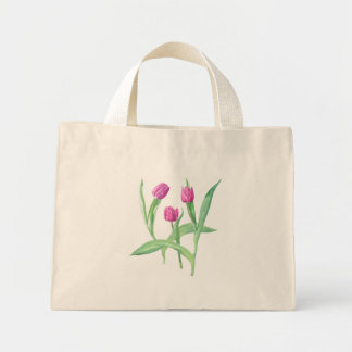 flowers mini tote bag