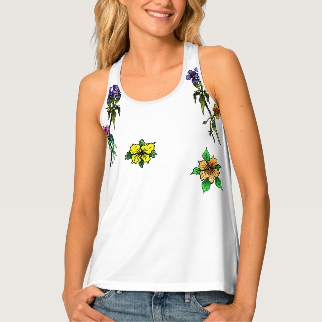 Flowers (mini) Women's Tank Top (Front)