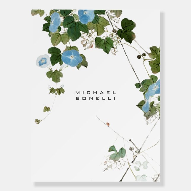 Flowers Modern Own Name Professional Foam Board (Front)