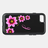 Flowers Monogrammed Otterbox Samsung S7 Edge Case (Back Horizontal)