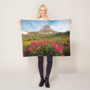 Flowers   Montana's Glacier National Park Fleece Blanket