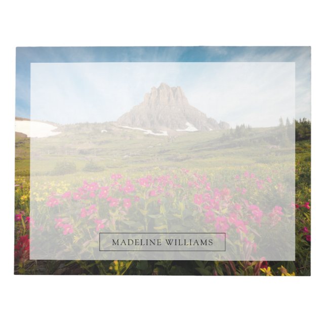 Flowers | Montana's Glacier National Park Notepad (Front)