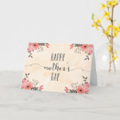 Flowers Mother's Day Card Watercolor (Yellow Flower)