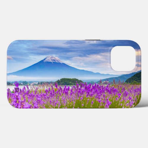 Flowers  Mount Fugi Japan iPhone 13 Case