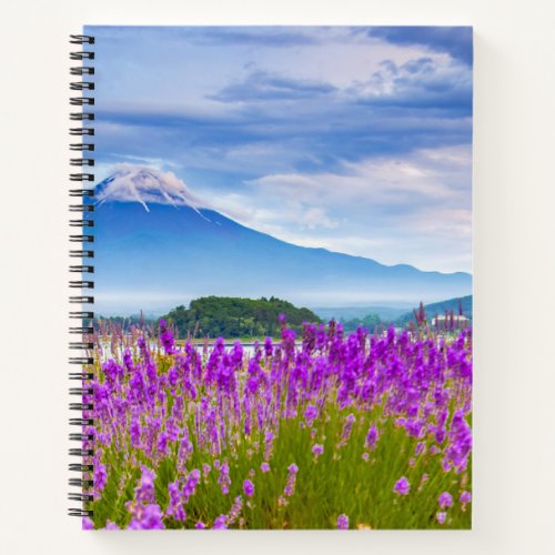 Flowers  Mount Fugi Japan Notebook