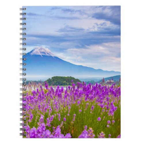 Flowers  Mount Fugi Japan Notebook