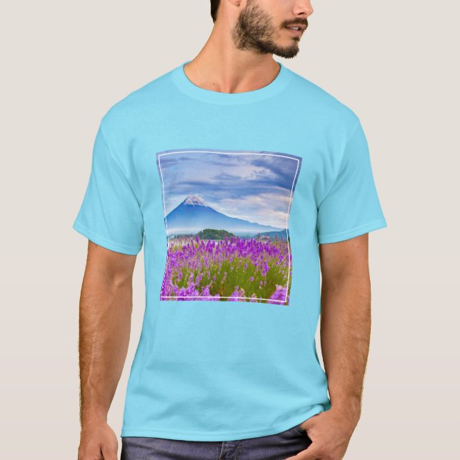 Flowers | Mount Fugi Japan T-Shirt (Front)