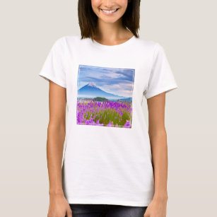 Flowers   Mount Fugi Japan T-Shirt