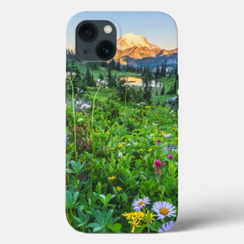 Flowers  Mount Rainier National Park iPhone 13 Case