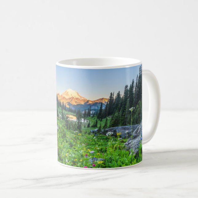 Flowers | Mount Rainier National Park Coffee Mug (Front Right)
