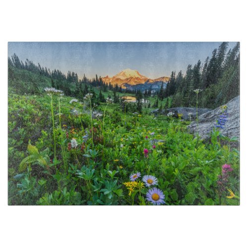 Flowers  Mount Rainier National Park Cutting Board