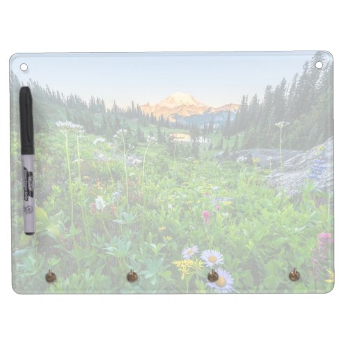 Flowers  Mount Rainier National Park Dry Erase Board With Keychain Holder