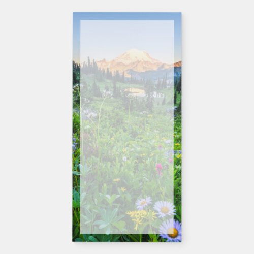 Flowers  Mount Rainier National Park Magnetic Notepad