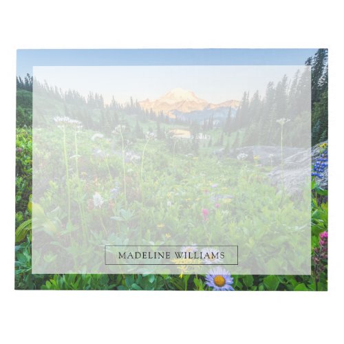 Flowers  Mount Rainier National Park Notepad