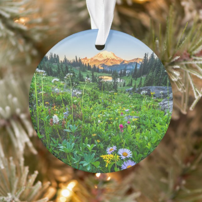 Flowers | Mount Rainier National Park Ornament (Tree)