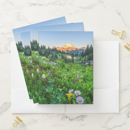 Flowers  Mount Rainier National Park Pocket Folder