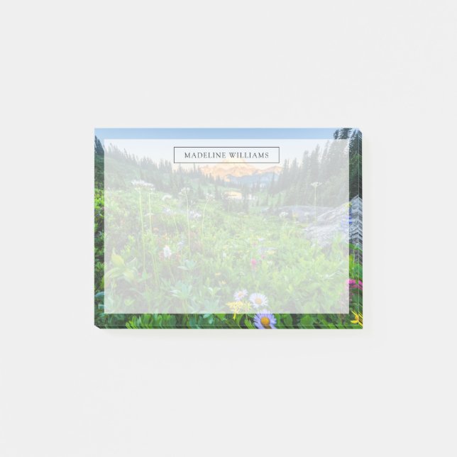 Flowers | Mount Rainier National Park Post-it Notes (Front)