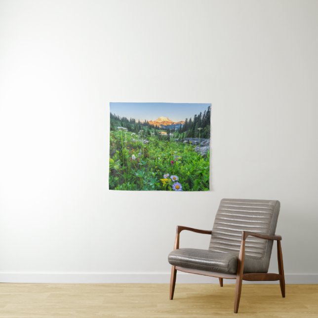 Flowers | Mount Rainier National Park Tapestry (In Situ (Horizontal))