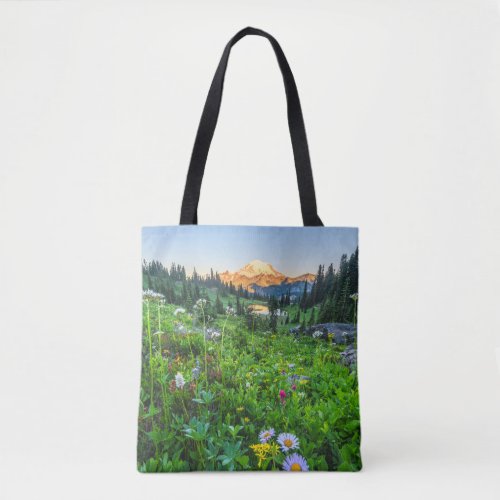Flowers  Mount Rainier National Park Tote Bag