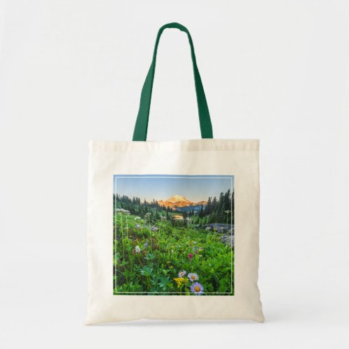 Flowers  Mount Rainier National Park Tote Bag