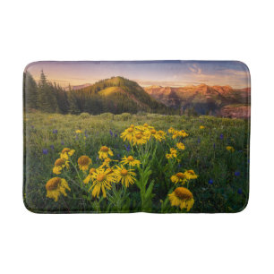 Flowers   Mountain Meadow Crested Butte Colorado Bath Mat