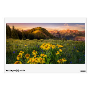 Flowers Mountain Meadow Crested Butte Colorado Wall Decal