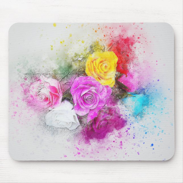 Flowers Mouse Pad (Front)